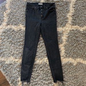 Madewell 9 inch high rise button front